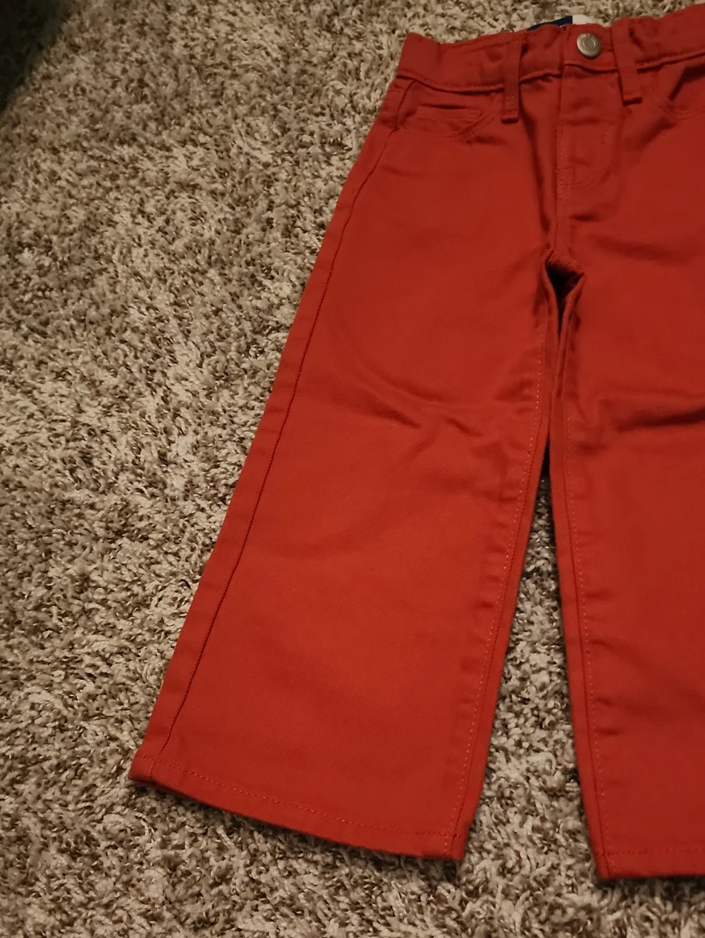 Old Navy Toddler Size 3T Red Denim Jeans, Pre-owned But EUC